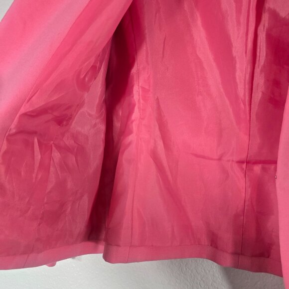 Nine West Womens Blazer Size 10 Pink Open Front Career Workwear Professional - Picture 7 of 10